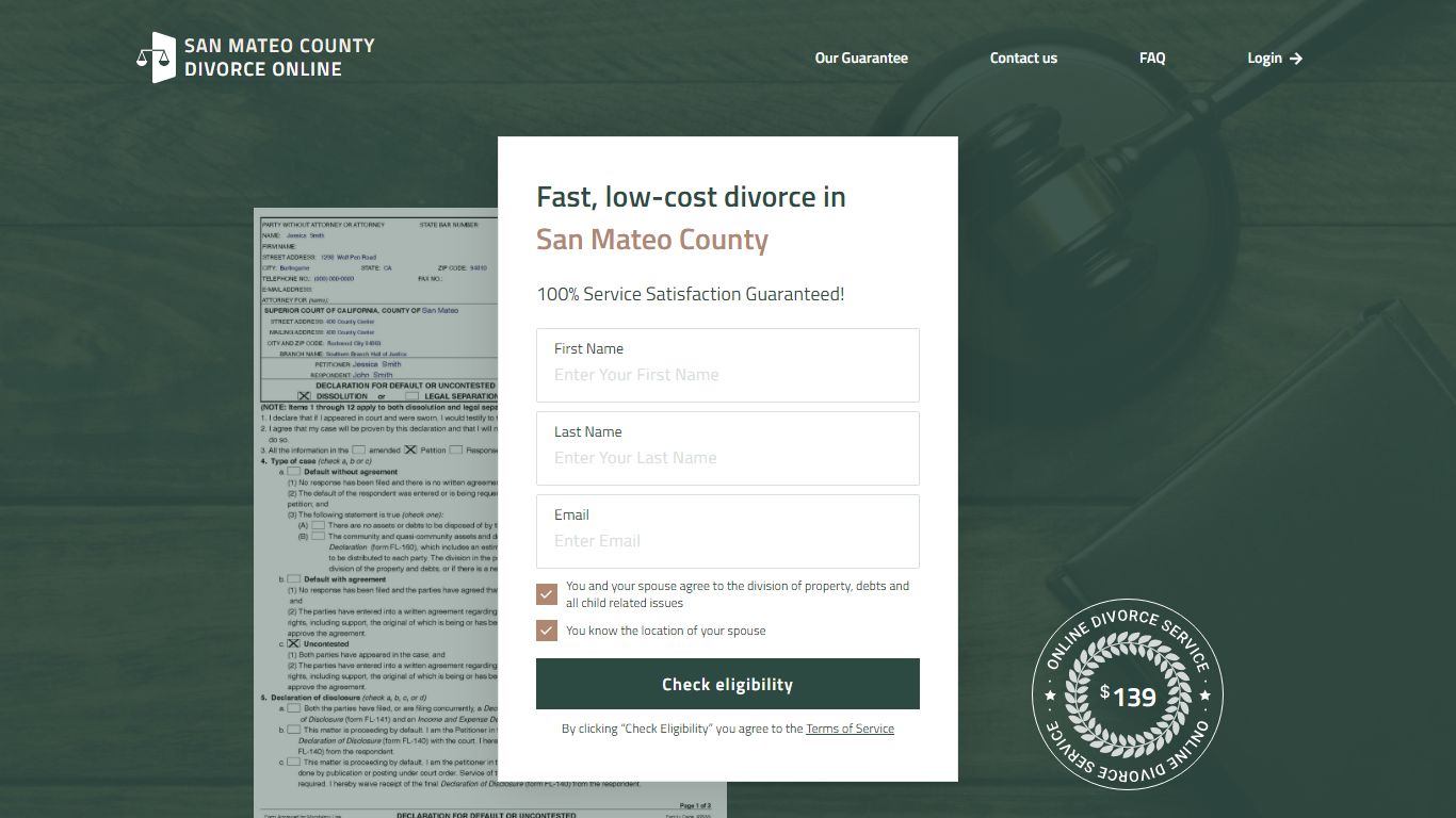 San Mateo County Divorce Online — File for Divorce in California ...